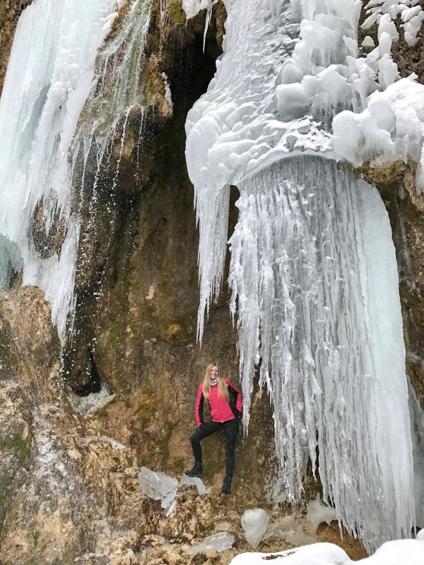 Чигинский водопады зимой