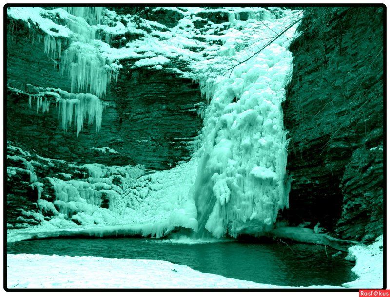 Водопады Руфабго l зимой