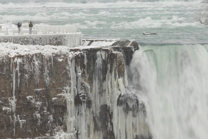 Замерзший водопад Ниагара