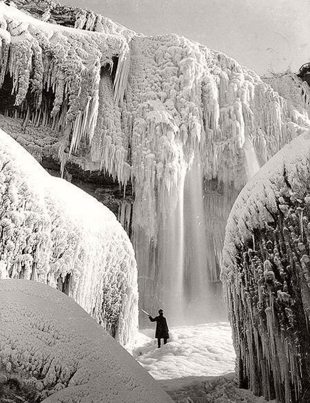 Замерзший Ниагара водопад Ниагара