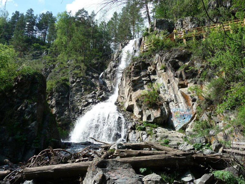Титовский водопад зимой