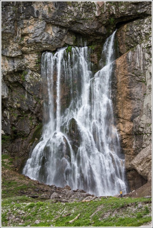 Абхазия Гегский водопад на машине