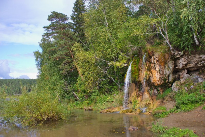 Суксун Плакучий водопад