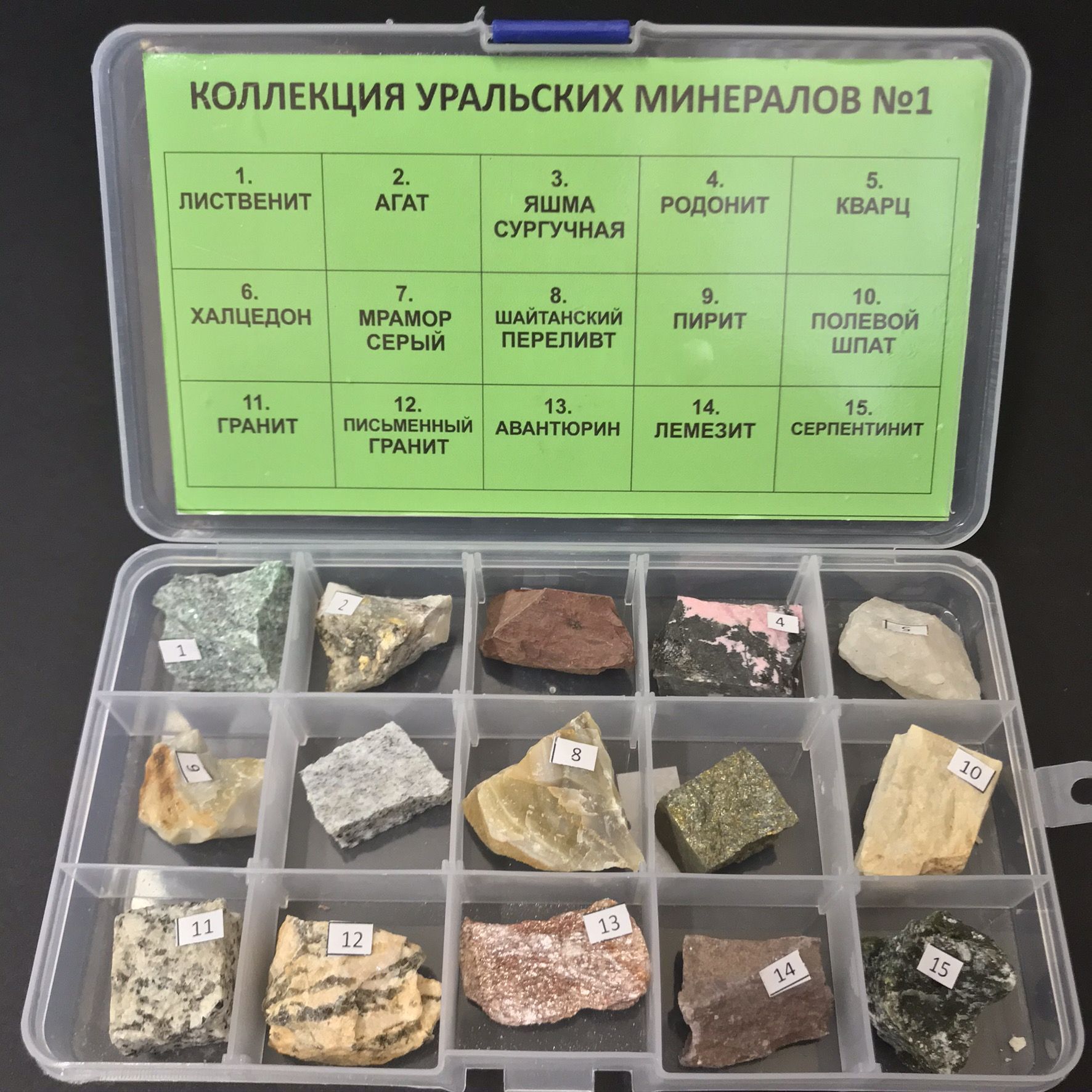 Коллекция камней и минералов №2 (1-1,5 см)