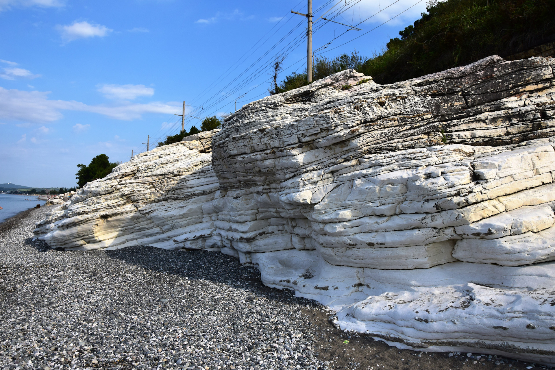 Гантиади Абхазия белые скалы