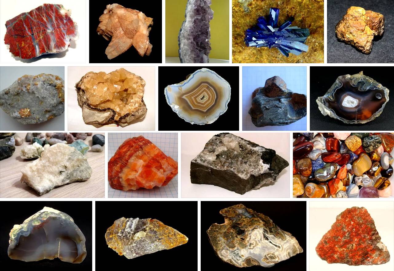 Фото камней и минералов и их названия