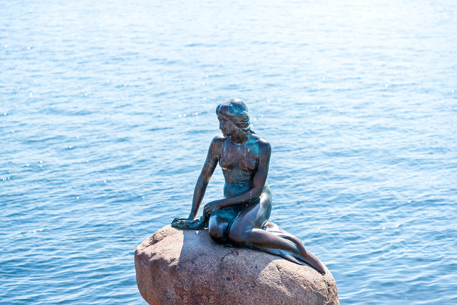 Статуя Русалочки (the little Mermaid)