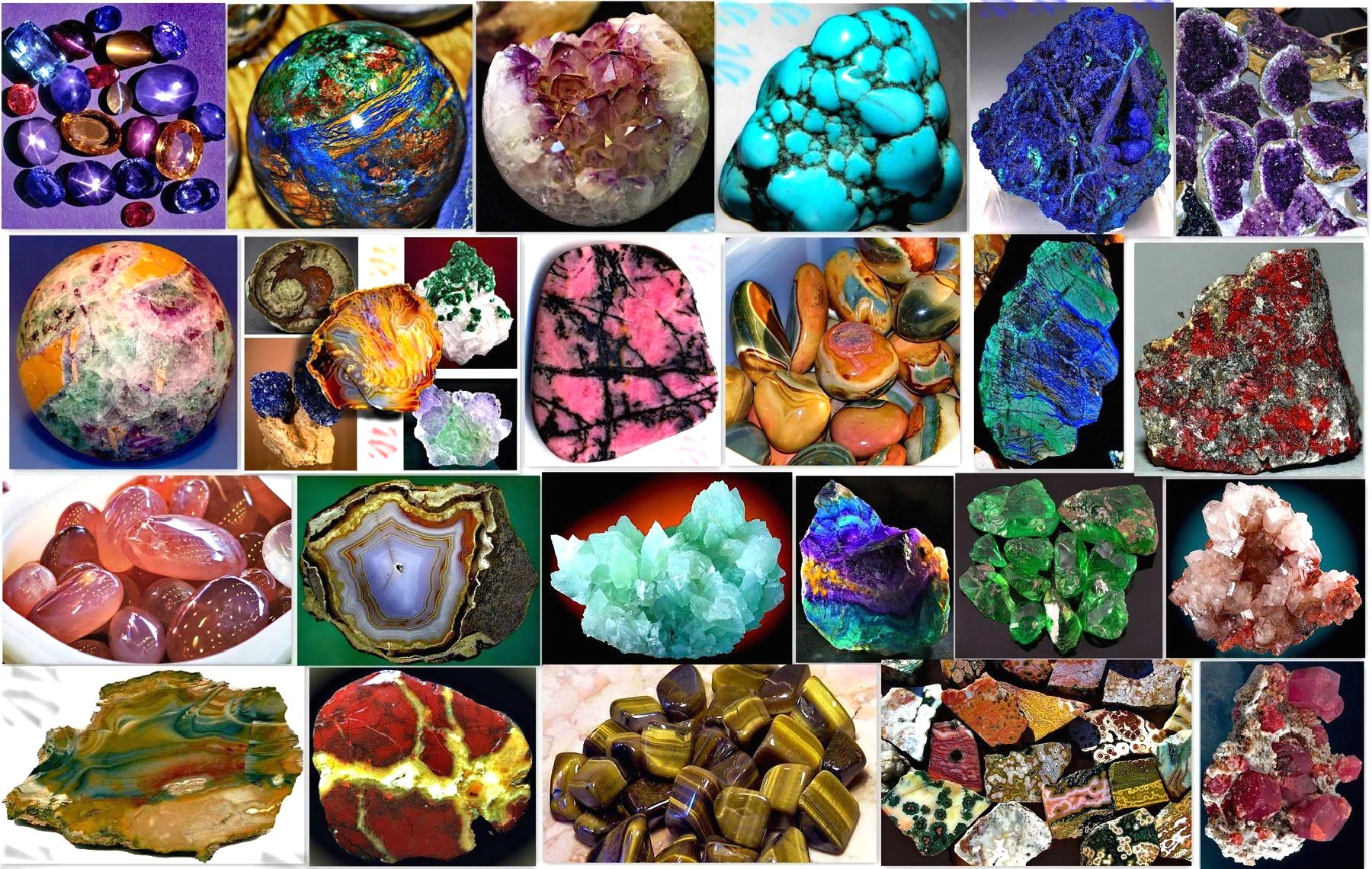 Драгоценные камни названия по цветам и фото