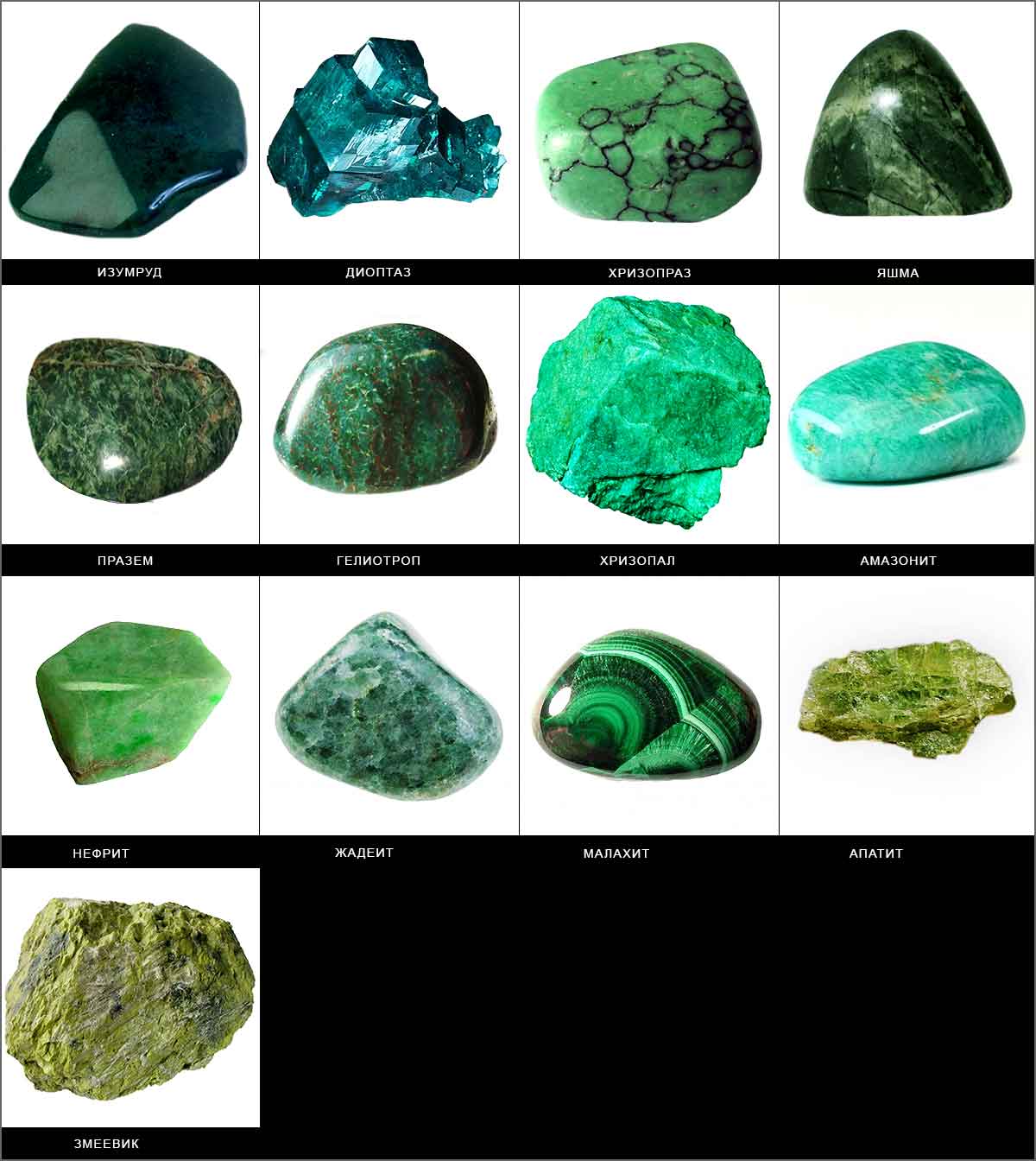 Полудрагоценные камни зеленого цвета (79 фото) »