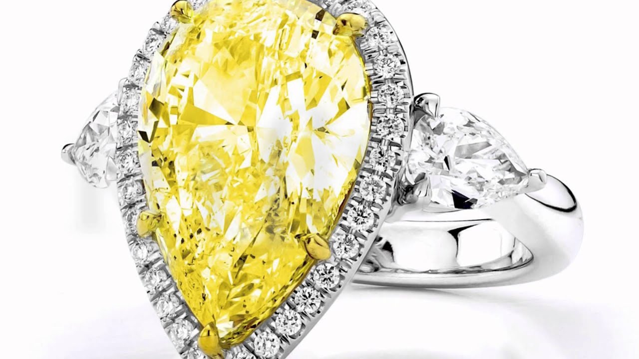 Желтый бриллиант кольцо