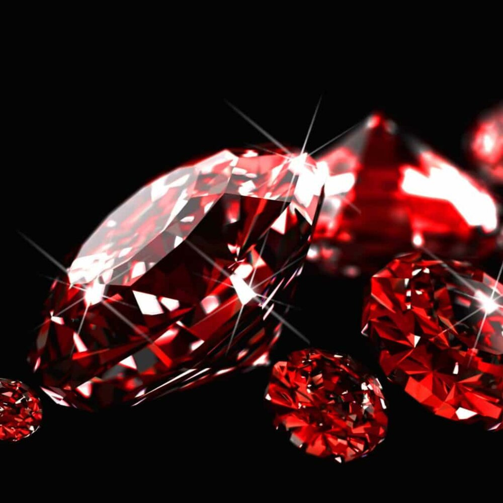 Красный бриллиант и Рубин