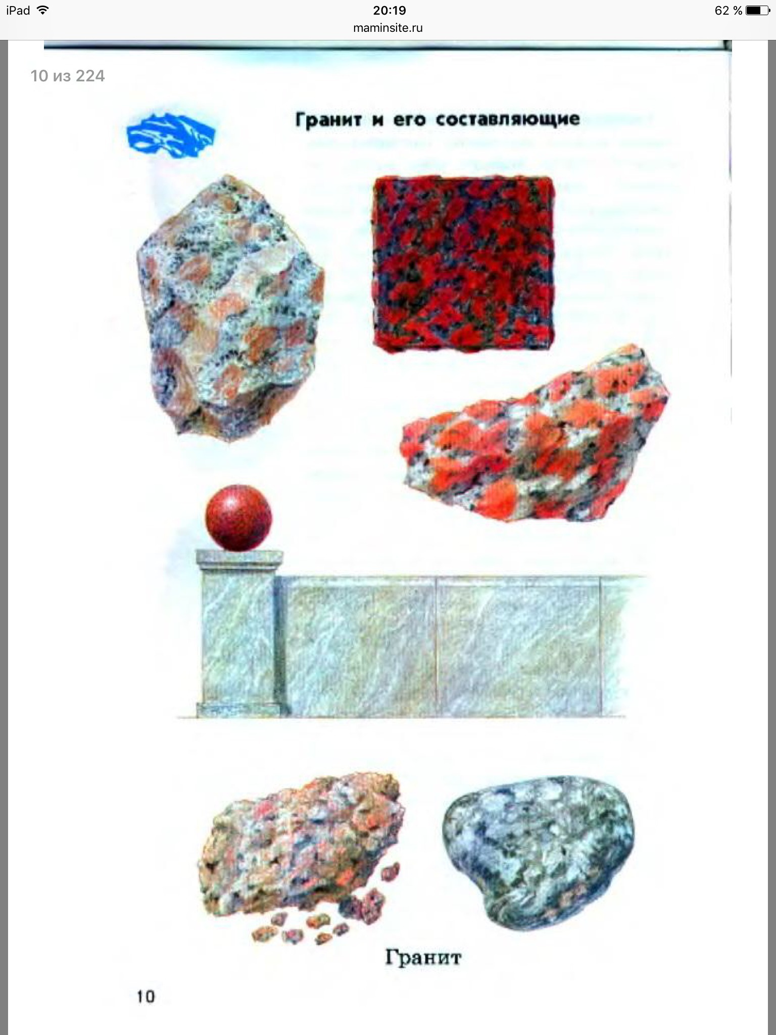Камни гранит полевой шпат кварц слюда атлас-определитель