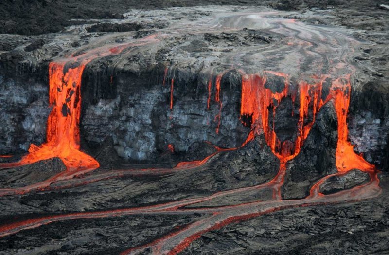 Застывшая лава вулкана