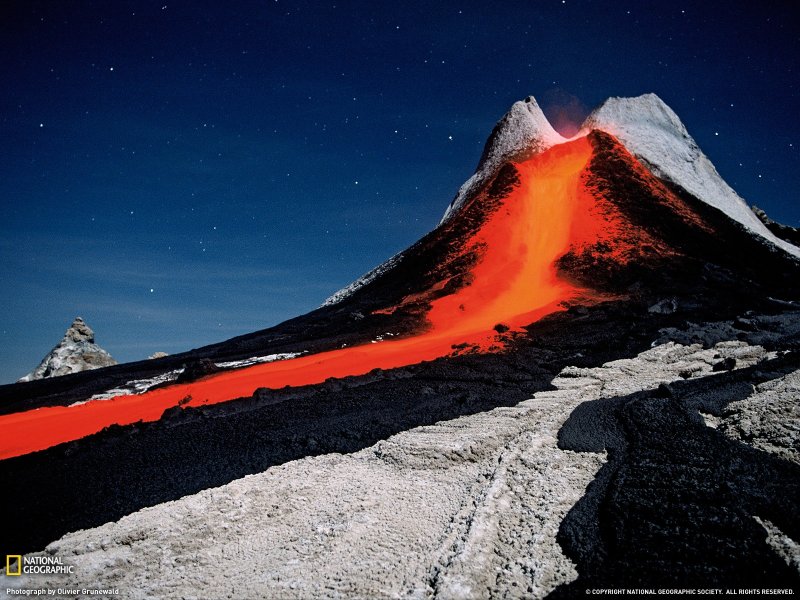 Вулканы Камчатки извержение магма