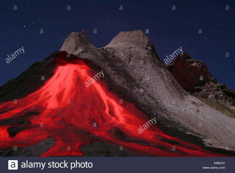 Вулкан Ленгаи извержение