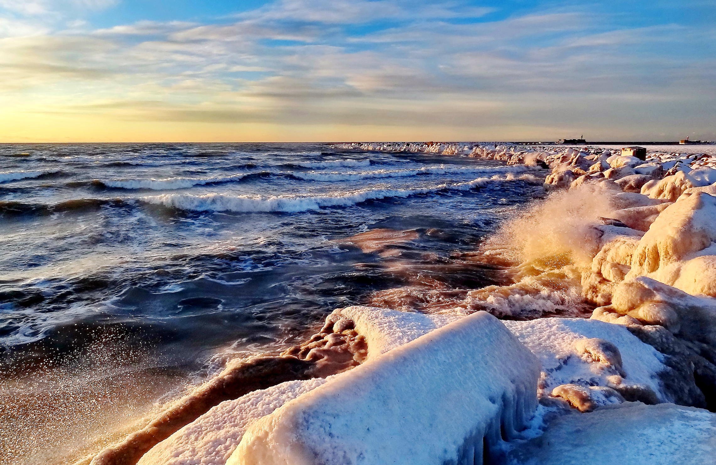 калининград море зимой