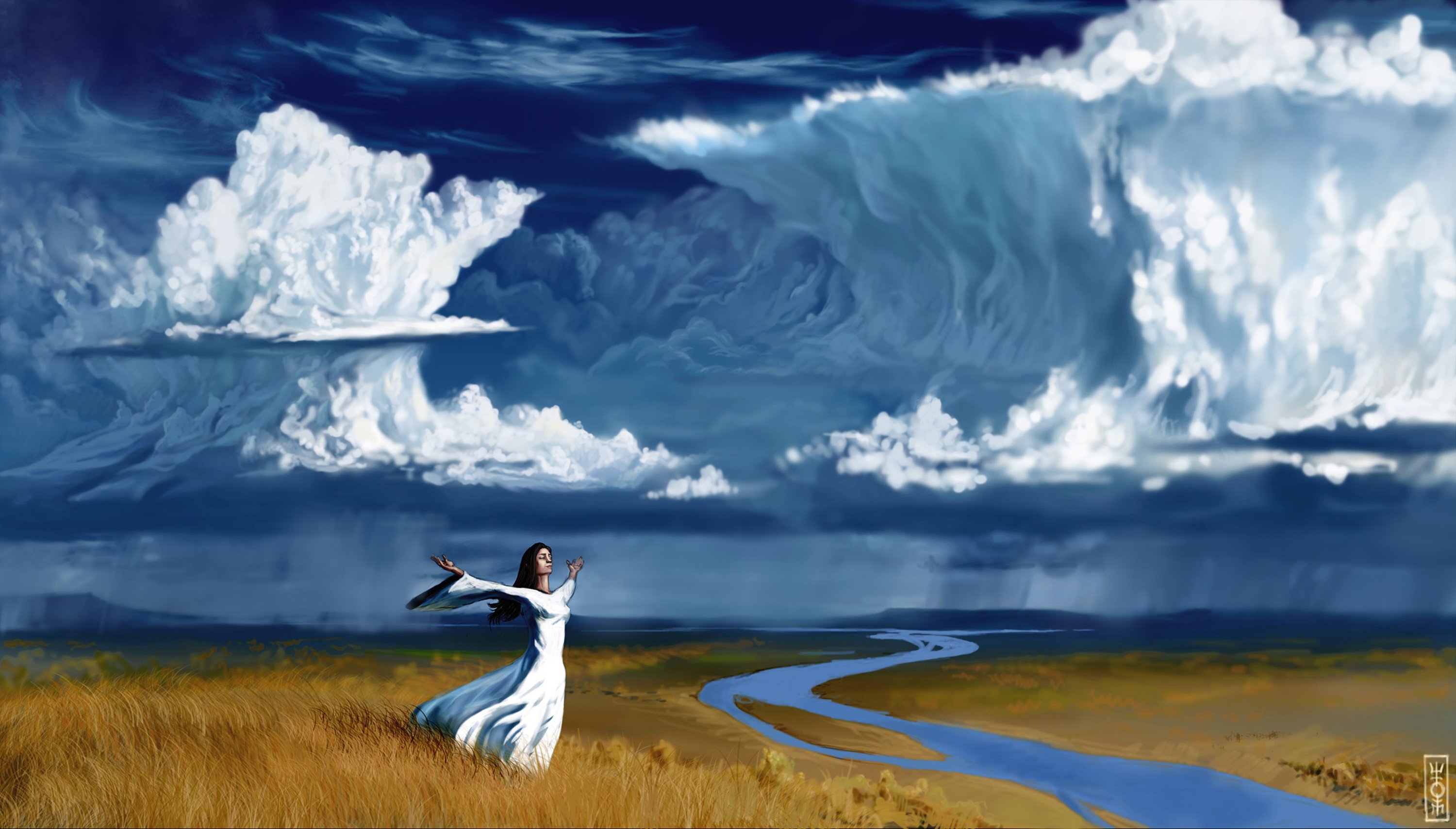 Западный ветер силен. Художник Artem rhads Cheboha. Ветер картины художников. Сюрреализм небо.
