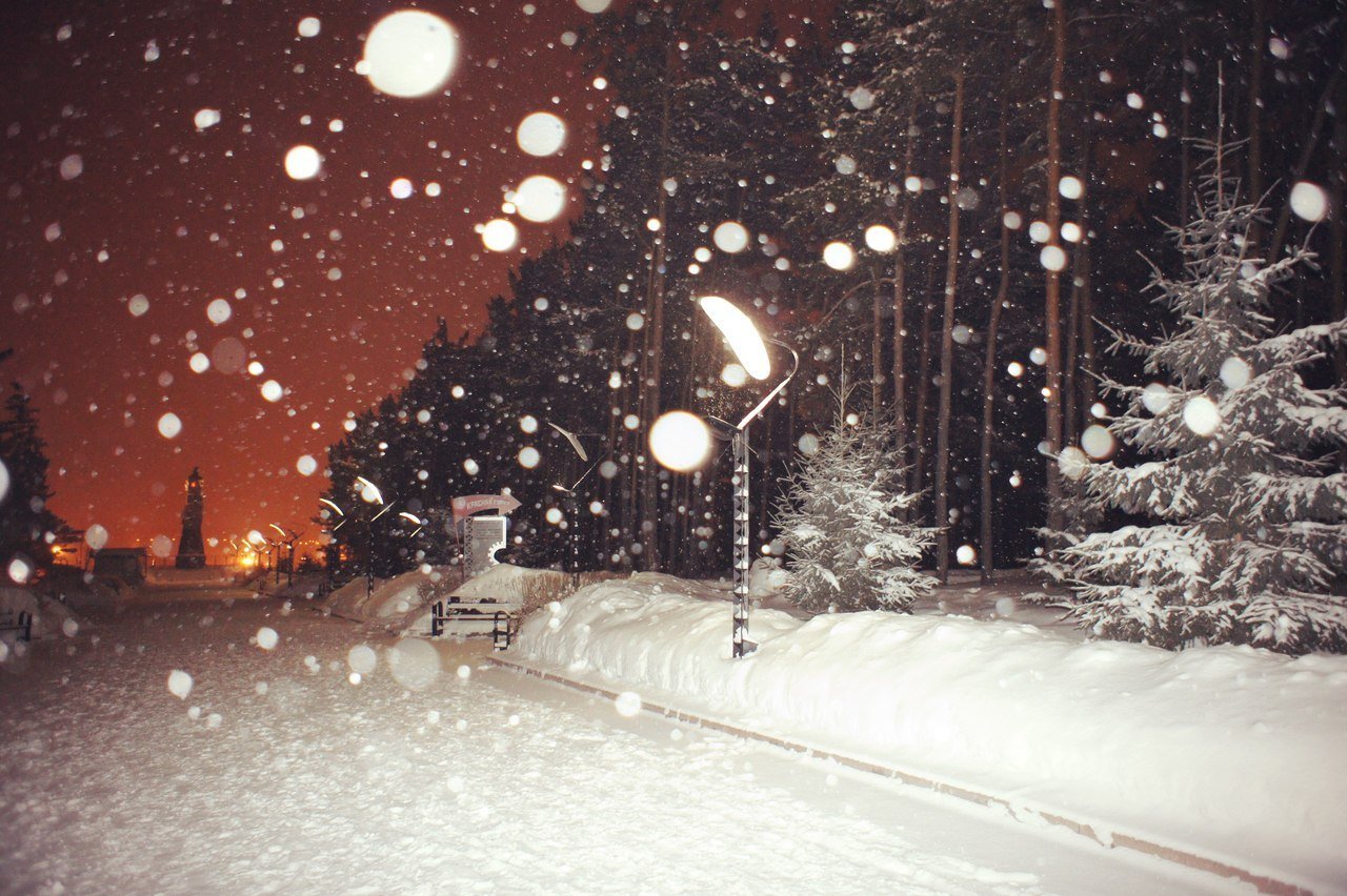 снегопад фото красивые настоящие