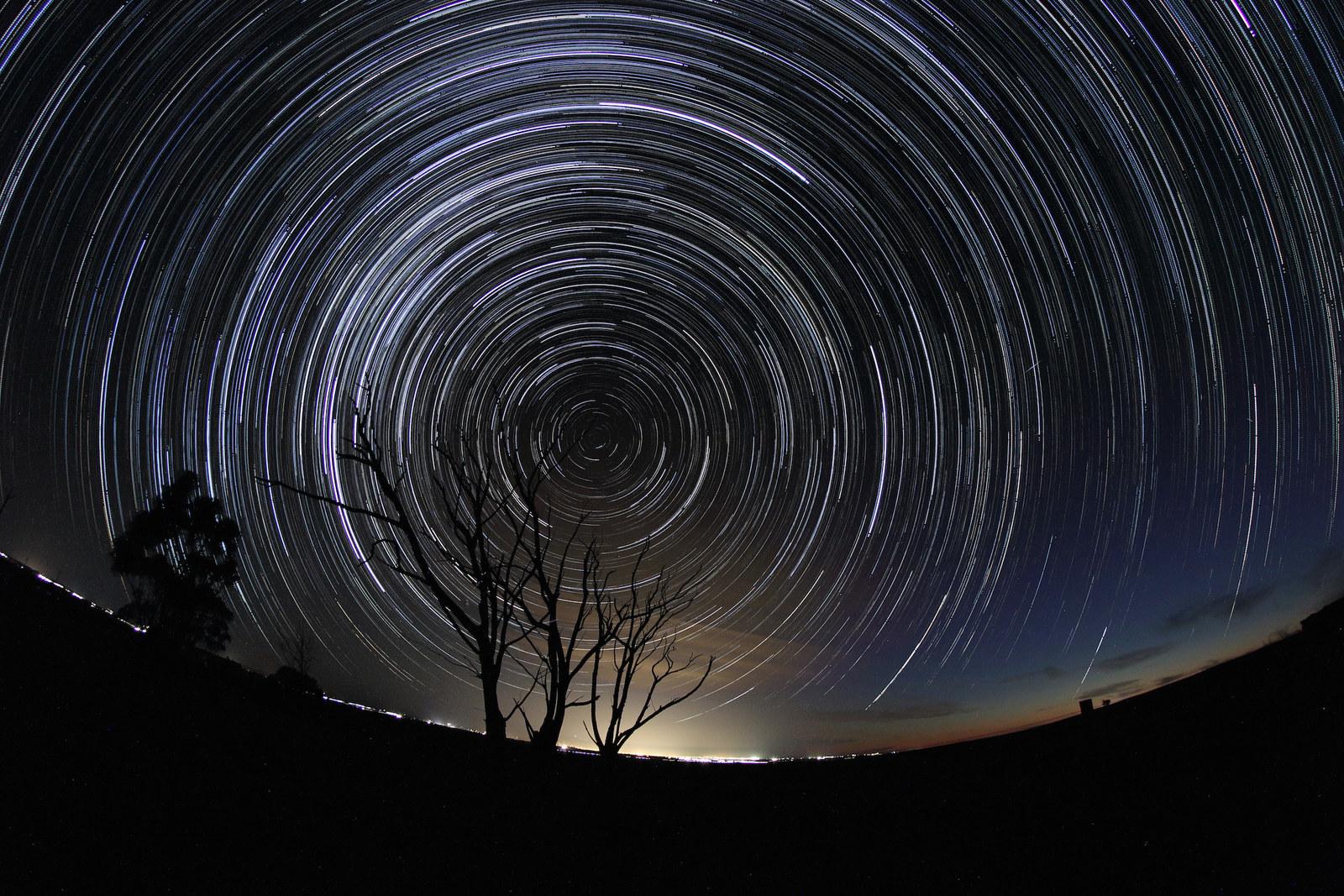 фото звездного неба в движении
