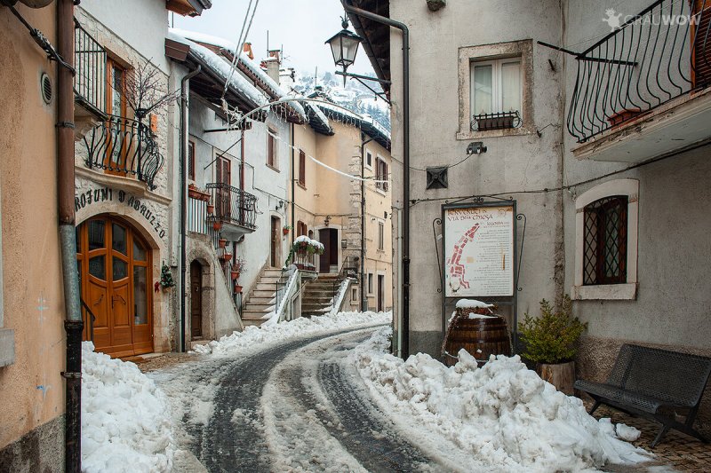 Трансильвания улицы зимой