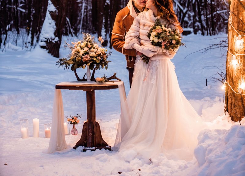 Свадьба зима фотосессия