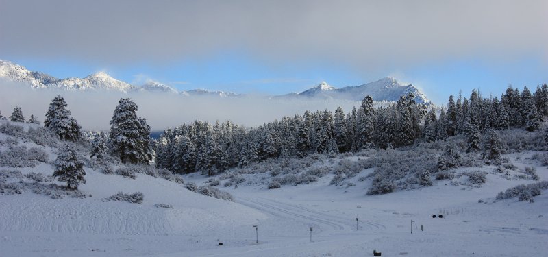 Зима пейзаж панорама