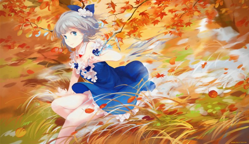 Осенние листья аниме