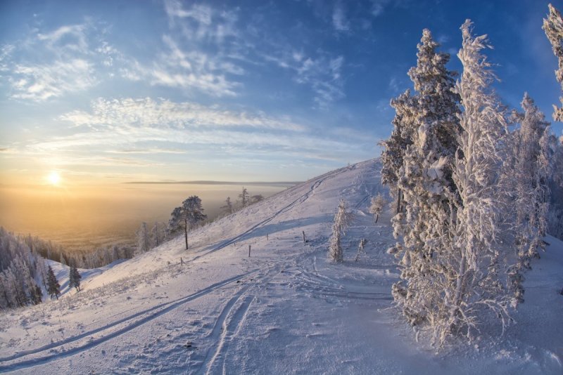 Природа Урала зима