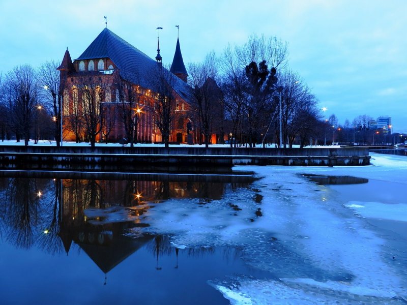 Кафедральный собор Калининград зима