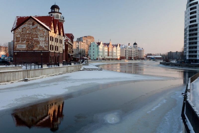 Рыбная деревня Калининград зимой
