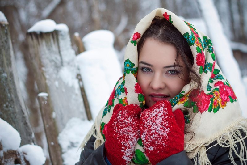 Зимние русские красавицы