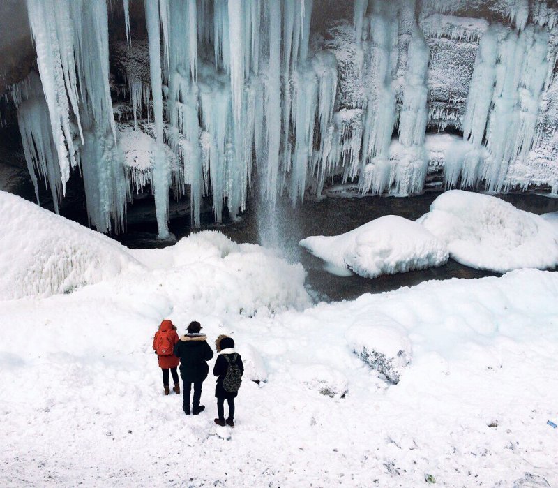 Чегемское ущелье Кабардино Балкария зимой