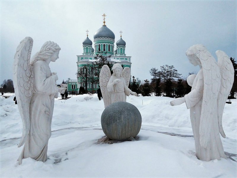 Дивеево монастырь зимой