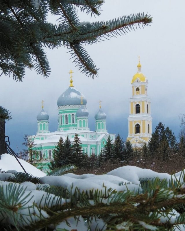 Дивеево монастырь зима