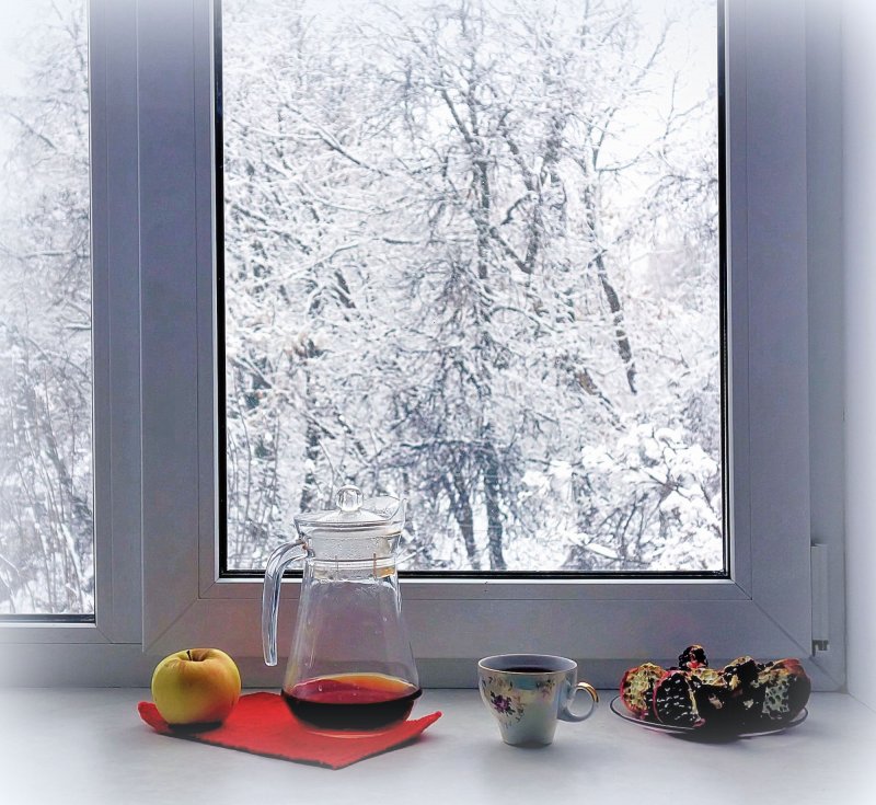 Зимний вид из окна
