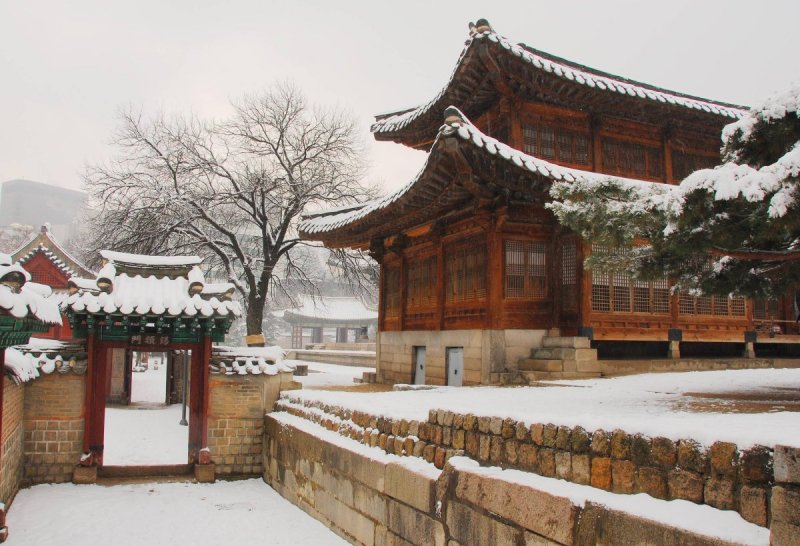 Снег в Корее Южной