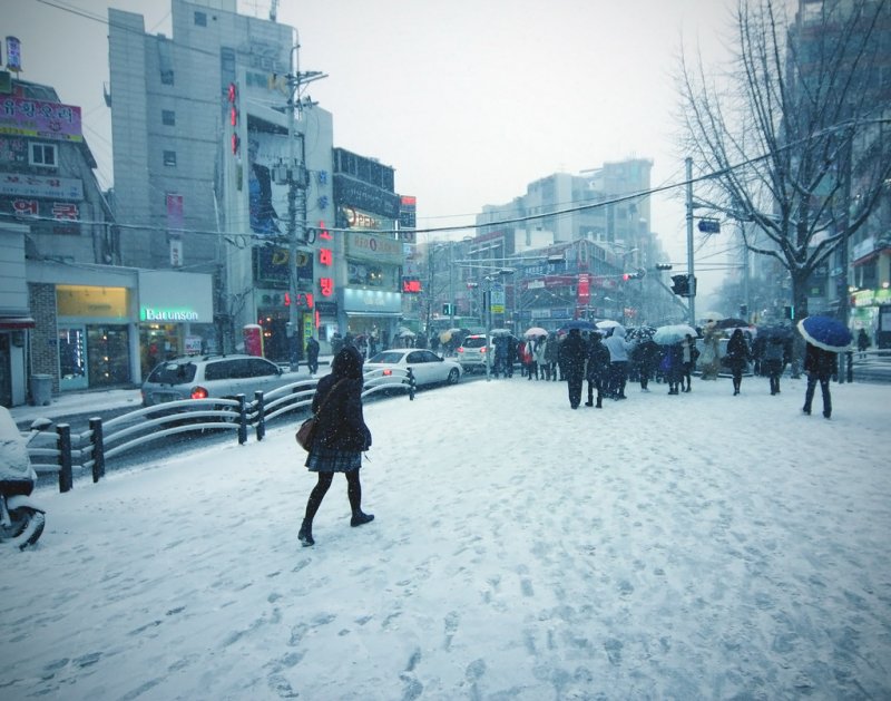 Зима в Южной Корее