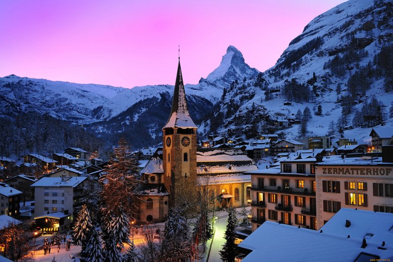 Горные курорты Швейцарии