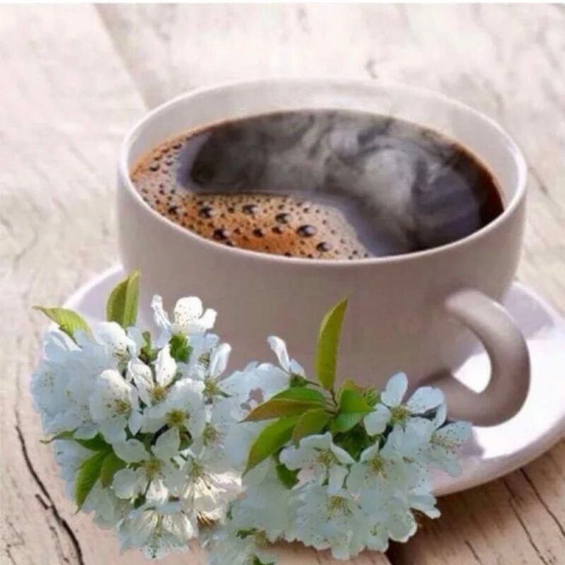 Кофе Весна цветы