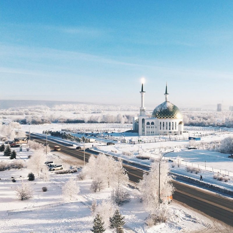 Город Кемерово зимой
