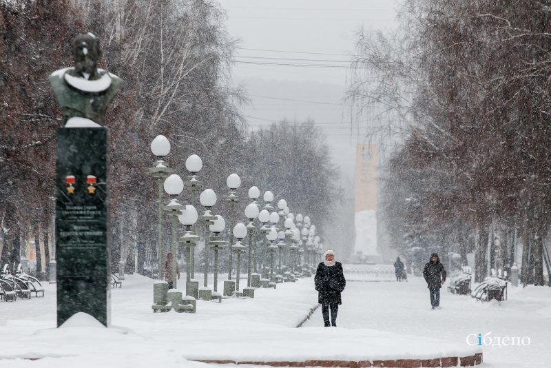 Кемерово зима Сибдепо