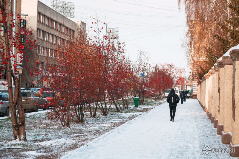 Первый снег Кемерово