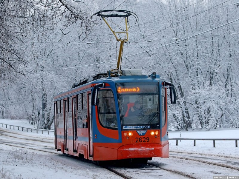 Трамвай Сокольники зима