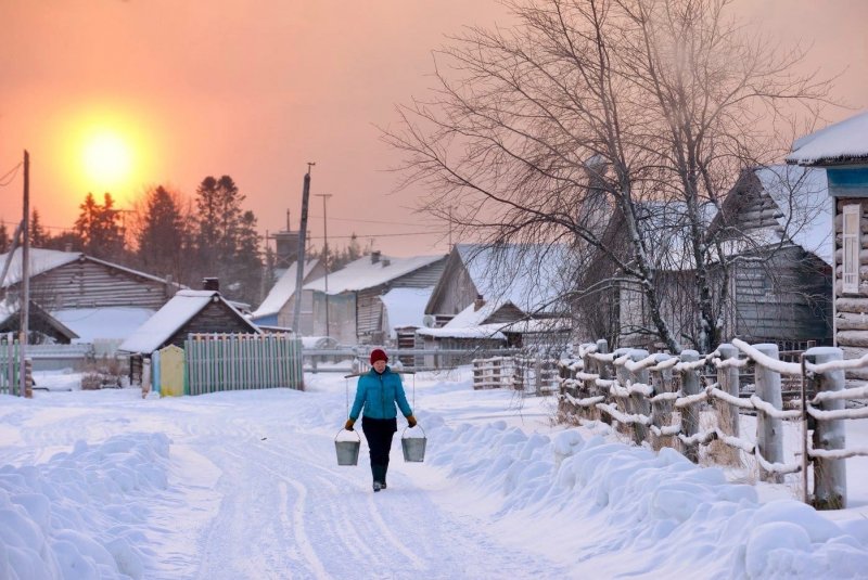 Деревня ностальгия детство зима