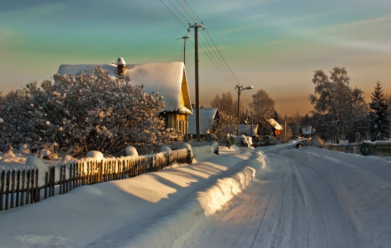 Сулем деревня зимой Свердловская