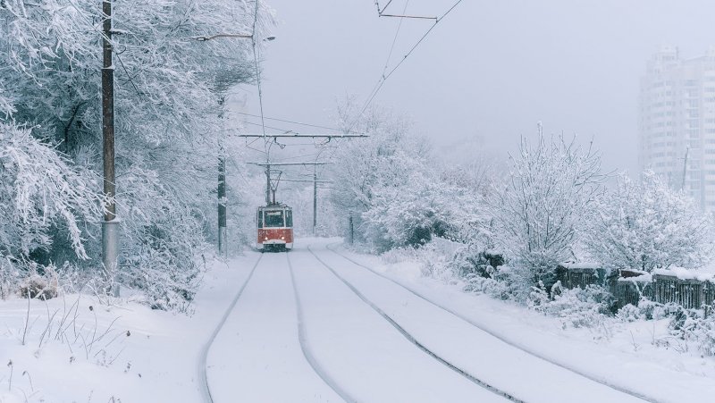 Трамвай зима зима