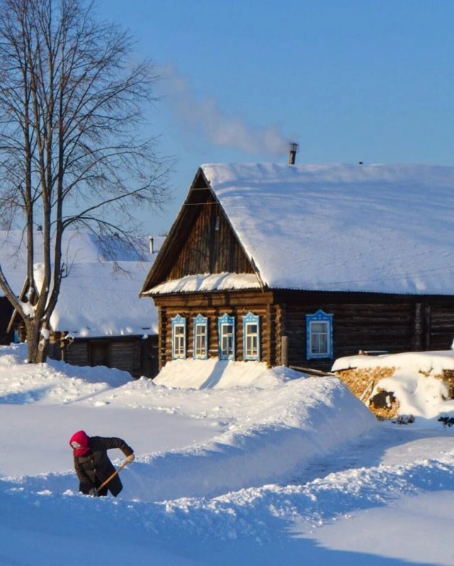 Зимняя деревня Вологды