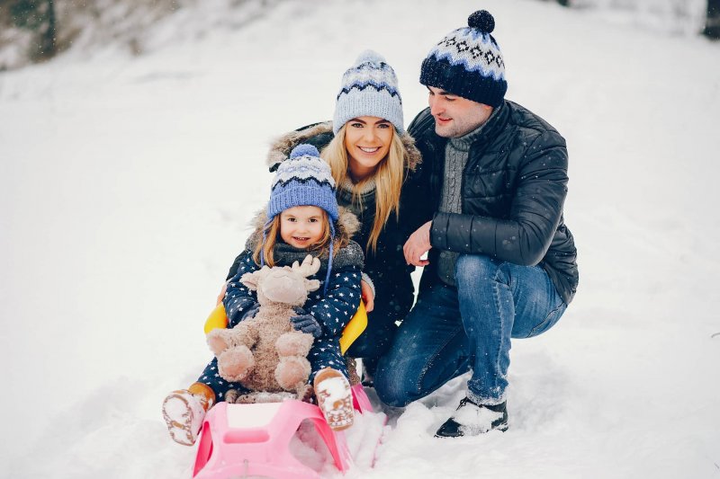 Самые модные зимние фотосессии семьи