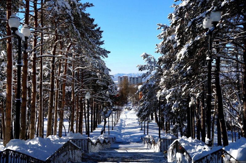Южно-Сахалинск зима
