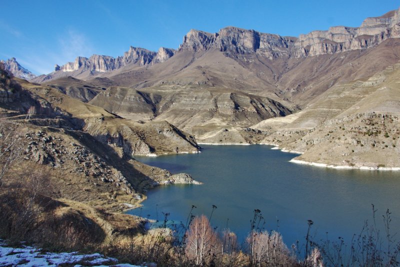Озеро Гижгит зимой